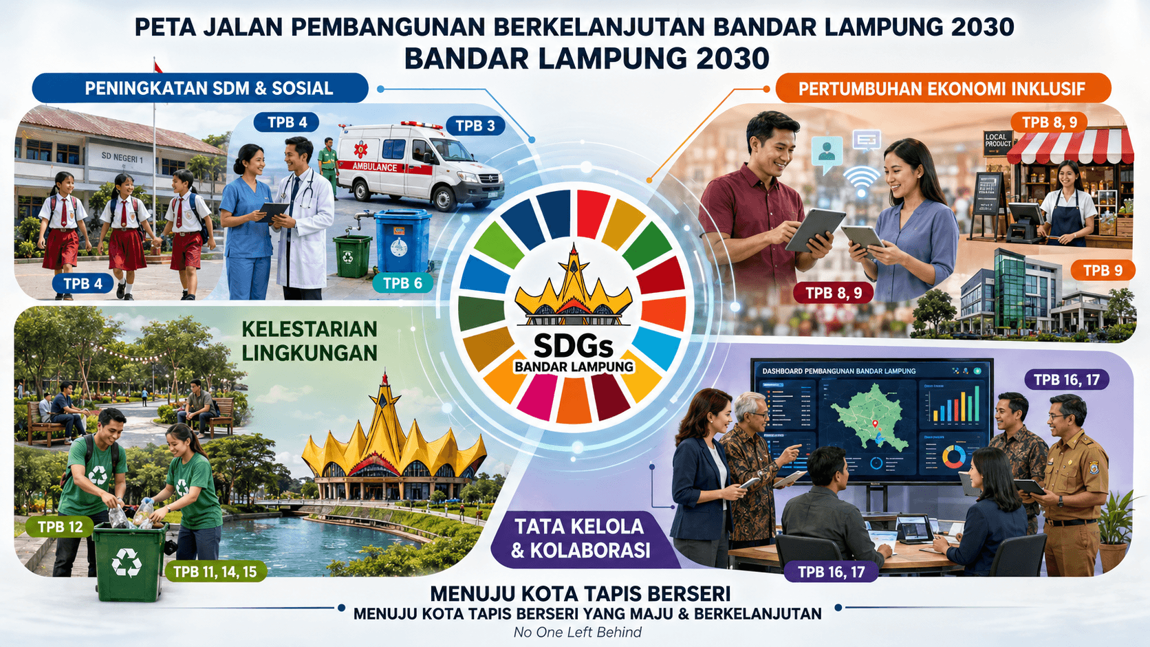 Aksi Nyata SDGs Kota Bandar Lampung: Mendorong Perubahan Inklusif dan Berkelanjutan